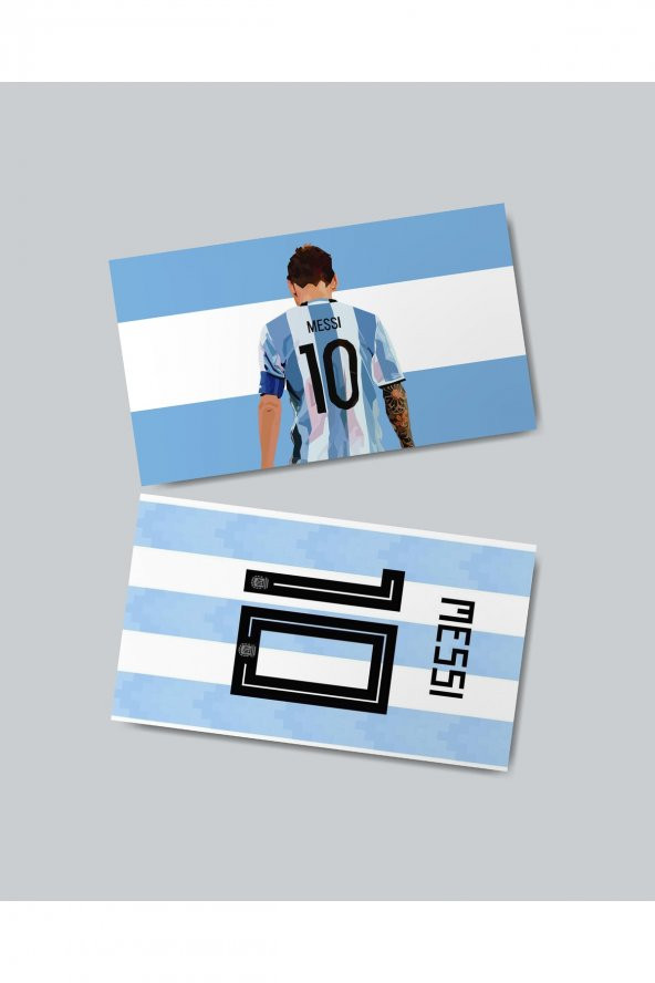 2li G.O.A.T Messi Fotokart, Kartvizit Telefon, Cüzdan, Duvar Aksesuarı - 4
