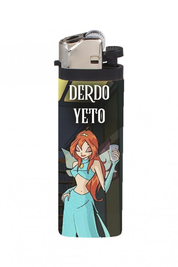 Çakmak Winx Bloom Derdo Yeto Full Kaplamalı Gazlı Çakmak