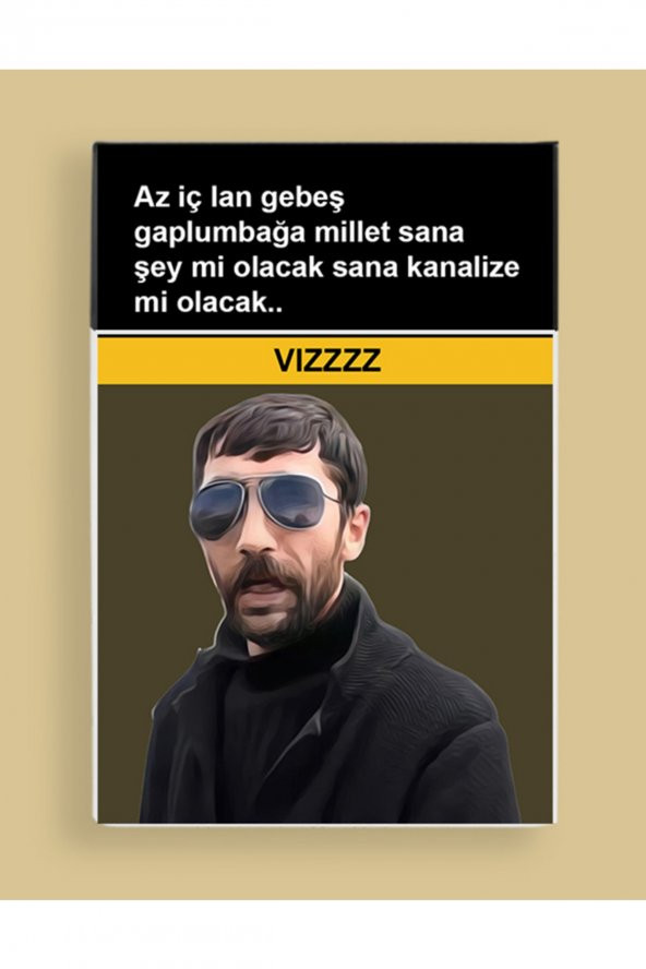 Gebeş Kaplumbağa Bana Anlat Standart Plastik Sigara Tabakası Kutusu