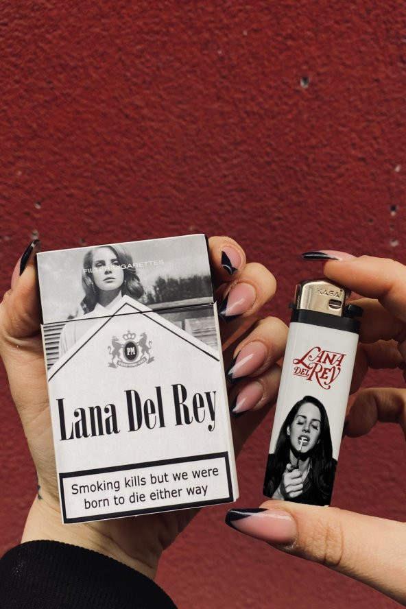 Lana Del Rey Hediyelik Sigara Tabakası ve Çakmak Seti
