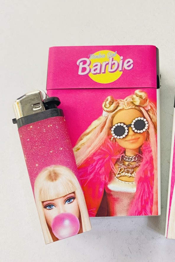 Aşko Barbie Hediyelik Sigara Tabakası ve Çakmak Seti