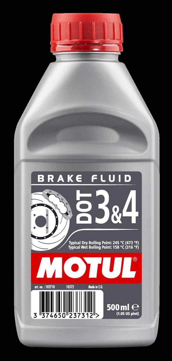 Motul Dot 3 & 4 - 500 ml Fren Hidrolik Yağı