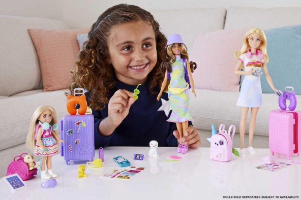 Barbie Seyahatte Chelsea Bebek ve Aksesuarları HJY17, Çocuklar İçin Barbie Bebek ve Aksesuarları - 5
