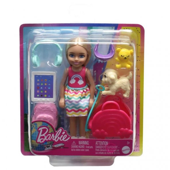 Barbie Seyahatte Chelsea Bebek ve Aksesuarları HJY17, Çocuklar İçin Barbie Bebek ve Aksesuarları - 7