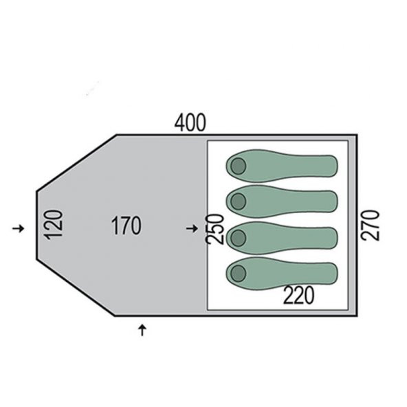 PINGUIN CAMPUS 4 YESIL CADIR - 5
