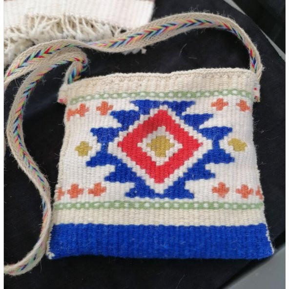 Kilim Motifli El Dokuma Çanta iPad Çantası