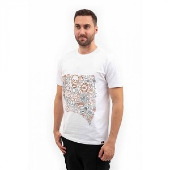 VAV Baseti-02 Yuv. Yaka Tişört Beyaz Karma - 2