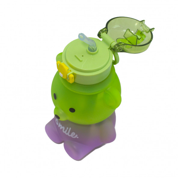 Matara Ayıcıklı Sevimli Matara 800 Ml Yeşil - 3