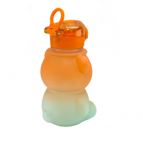 Matara Ayıcıklı Sevimli Matara 800 Ml Turuncu - 2