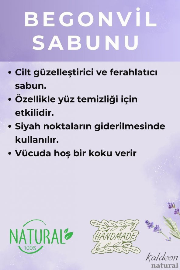 Begonvil Şeffaf Transparan Sabunu 90 G - Resim 3