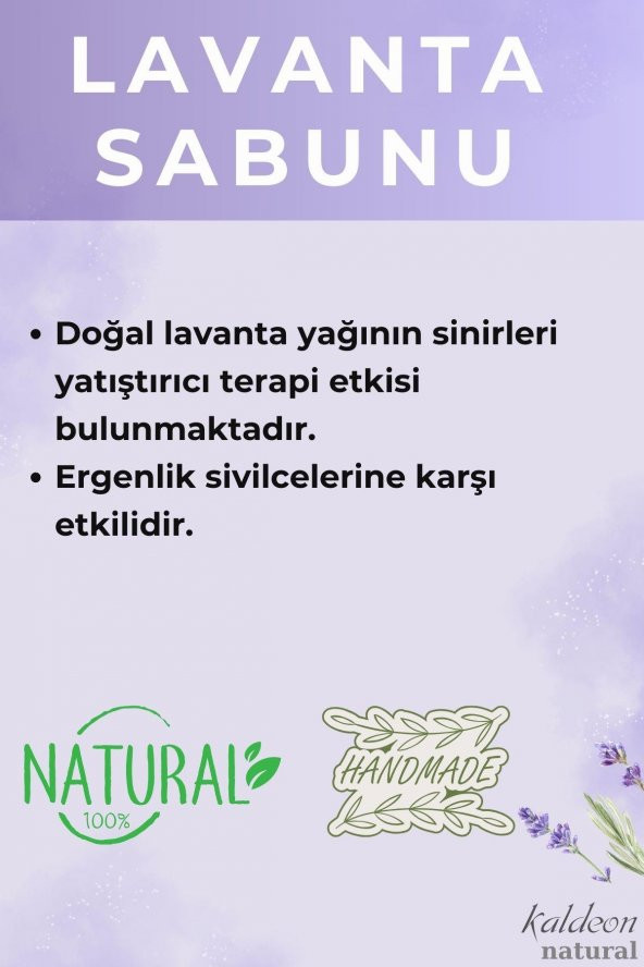 Lavanta Şeffaf Transparan Sabunu 90 G x 3 Adet - Resim 4