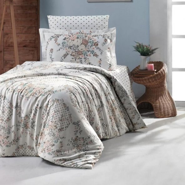 Maxstyle Poplin Saten Lavinia Tek Kişilik Nevresim Takımı