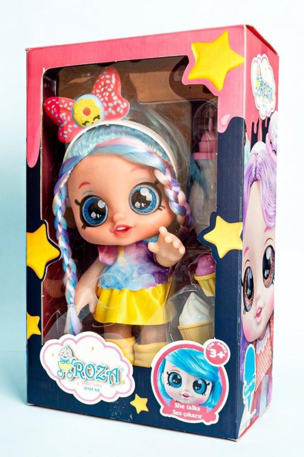 Global Toys - GL100354 Roza Şeker Kız | Roza Sweet Girl, Sesli Şeker Kız - 5