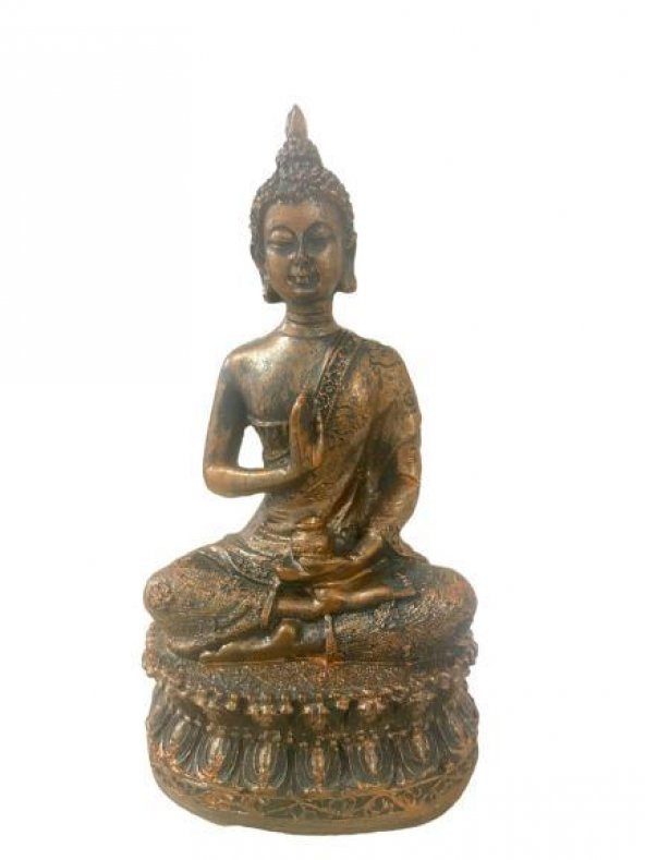 T.Concept Dekoratif Oturan Buddha Heykel Biblosu Kombin Renkli - 4