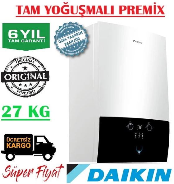 Daikin Kombi 24 KW D2CND024 Tam Yoğuşmalı Kombi PREMİX 6 YIL GARANTİLİ