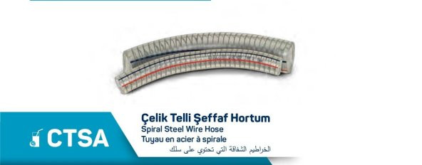 Çelik Telli Şeffaf Hortum Tip- A CTSA 3/4