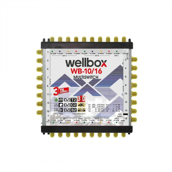 Wellbox WB-10/16 Sonlu Kaskatlı Multiswitch