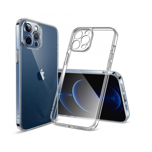 Vendas iPhone 15 Pro Max Uyumlu (15 Pro Max) Fora Serisi Kamera Korumalı Soft Şeffaf Silikon Kılıf - 6
