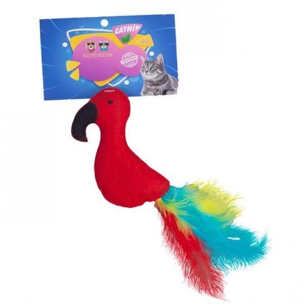 Oripet Catnipli Kedi Oyuncağı Peluş Papağan