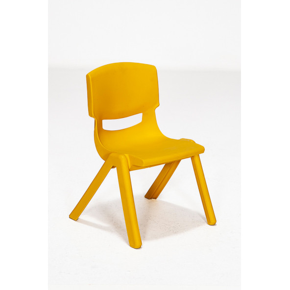 Junior 4 Adet Ergonomik Konforlu Anaokulu Kreş Çocuk Sandalyesi - Sarı - 2
