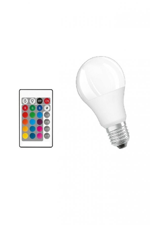 1. Kalite 9w E27 Rgb Uzaktan Kumandalı Led Ampul Gün Işığı E63 - Ct-4058 - 1