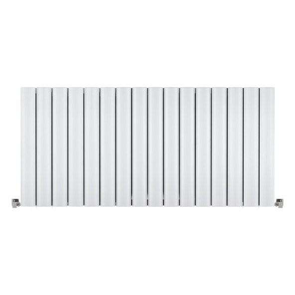 600X1275mm Amber Yatay Beyaz Alüminyum Radyatör Standart Bağlantı ürün görseli