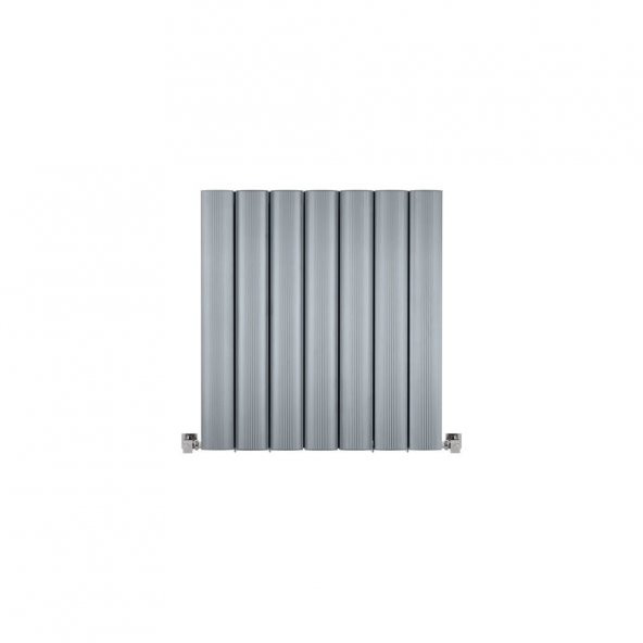 600X475mm Amber Yatay Gümüş Gri Alüminyum Radyatör Standart Bağlantı ürün görseli