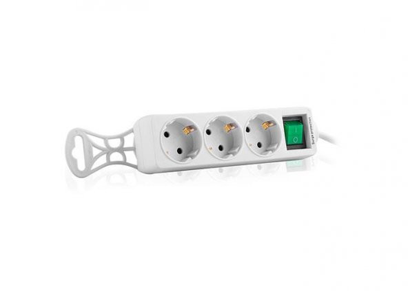 S-link SPG-F03 1.5m 306 Joule Flat Soket 3G1.0mm Tam Bakır 3 lü Akım Korumalı Priz Çoklayıcı - 2