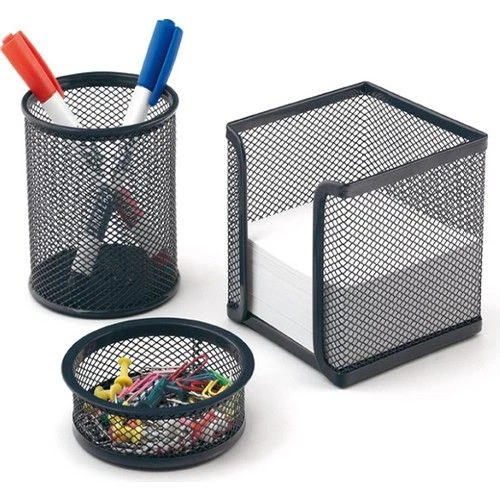 Rubenis Siyah Metal Evrak Rafı ve Ofis Seti 5 Parça - 3