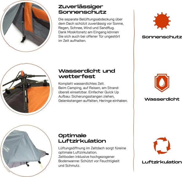 Where Tomorrow Rechteck Otomatik Çadır - 5