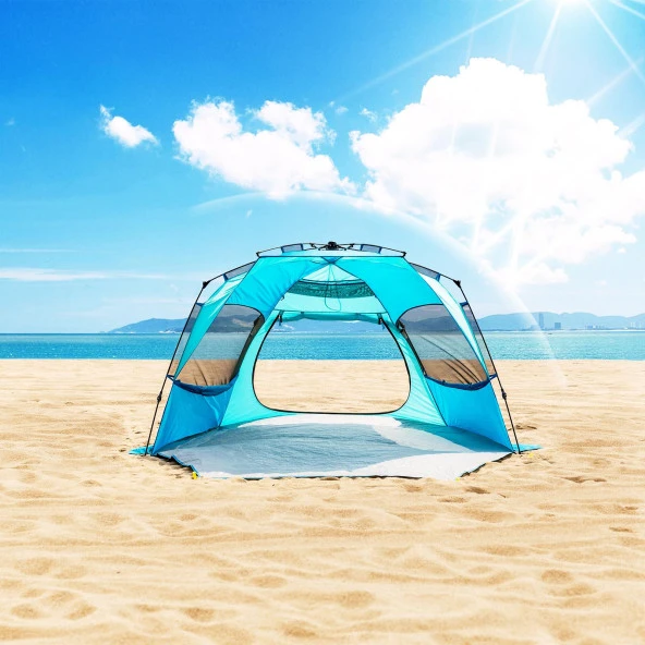 QuickUP Kapılı Otomatik Plaj Çadırı - 6