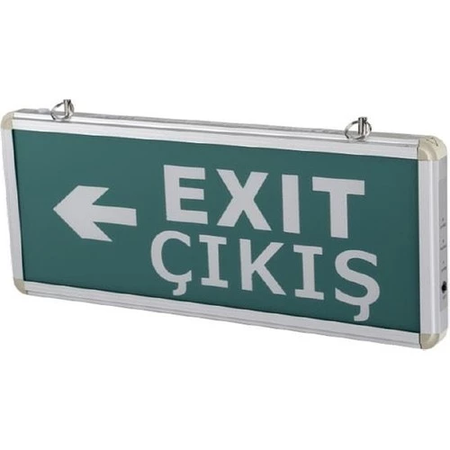 Cata Exit Armatür Ledli 3 Saat Şarjlı CT-9166 (Exıt-Çıkış-Yana Ok)