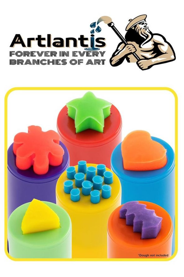 Oyun Hamuru Enjektör Kalıbı 4 lü 1 Paket 4 Çeşit Enjektör Oyun Hamuru Kalıbı Okul Kreş Okul Öncesi Etkinlik - 6