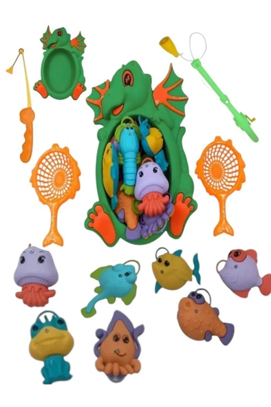 GELİŞTİRİCİ BOL AKSESUARLI 2 OLTALI MIKNATISLI BALIK ÖRDEK YAKALAMA - Resim 7