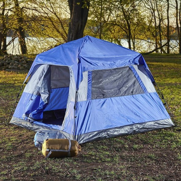 Where Tomorrow Fenstern Otomatik Çadır-MAVİ - Resim 3