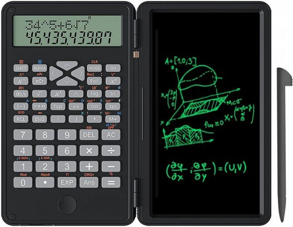 Valkyrie ZH69 Dijital Ekranlı Stylus 6 inç Hesap Makinesi Dual Bilimsel Fonksiyonlu Katlanabilir - 9