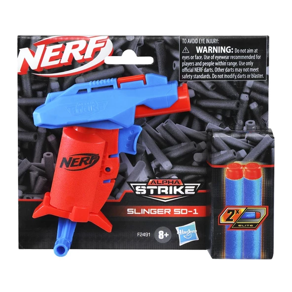 Nerf Alpha Strike Slinger Hasbro Lisanslı Köpük Mermi Dart Atan Oyuncak