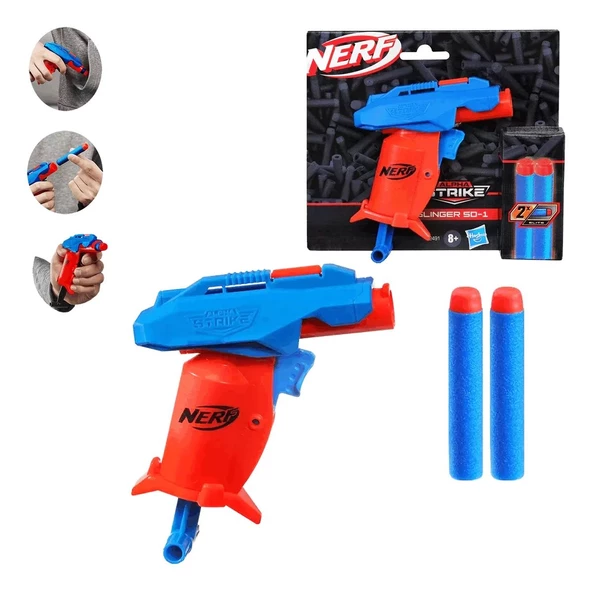 Nerf Alpha Strike Slinger Sd-1 Lisanslı Ürün Nerf Elite Mermi Hediye