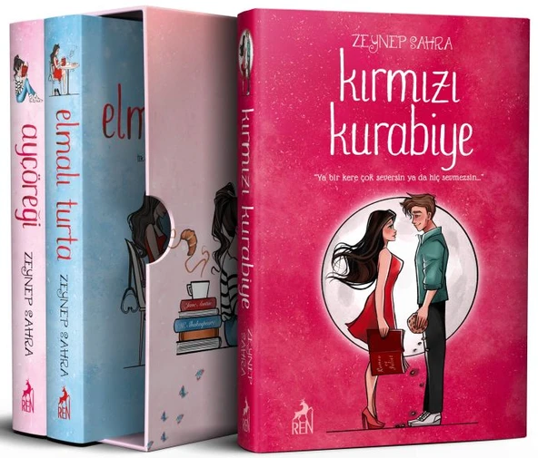 Ayçöreği - Elmalı Turta - Kırmızı Kurabiye (Set) ürün görseli