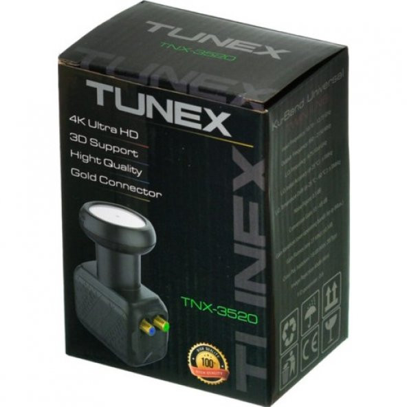 Tunex 4K Ultra Hd Ku-Band Üniversal Çiftli Lnb TNX-3520 - 4