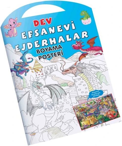Efsanevi Ejderhalar Dev Boyama Posteri ürün görseli