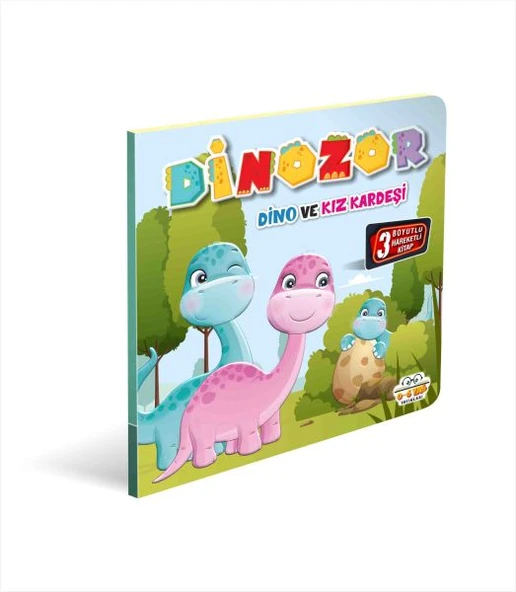 Dinozor Dino Ve Kız Kardeşi 3 Boyutlu ürün görseli