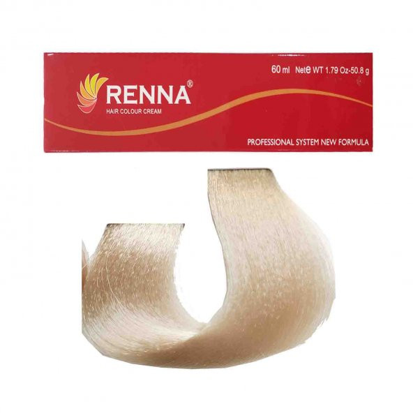 Renna Saç Boyası Tüp 60 Ml - 912-1 Ultra Açıcı Küllü Sarı
