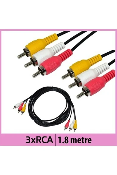 3rca Ses/görüntü Kablosu - 1,8m