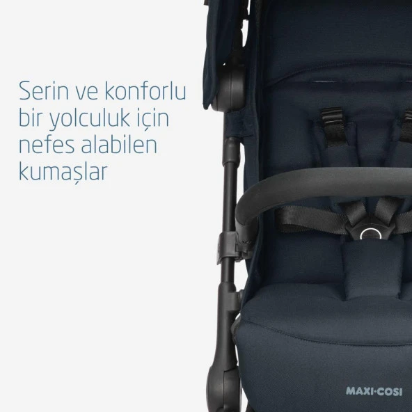 Maxi-Cosi Lara2-CabrioFix I-Size Ultra Kompakt Kabin Boy Seyahat Sistem Bebek Arabası Essential Graphite - 4