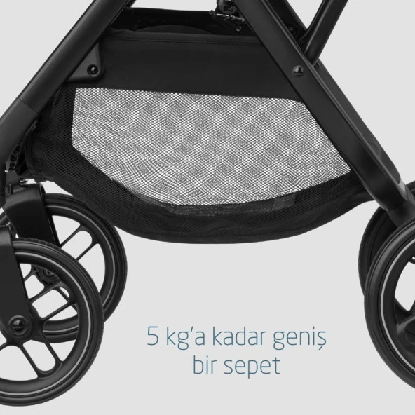 Maxi-Cosi Leona2-Cabriofix I-Size Tek Elle Katlanabilen Ultra Kompakt Çift Yönlü Seyahat Sistem Bebek Arabası Grey-Graphite - 8