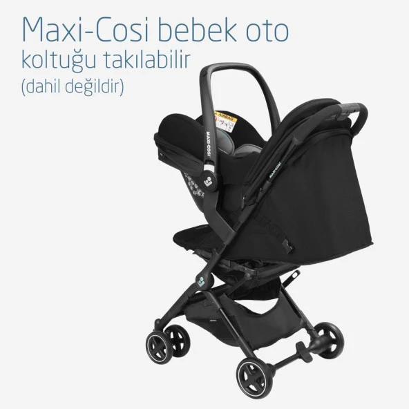 Maxi-Cosi Lara2-CabrioFix I-Size Ultra Kompakt Kabin Boy Seyahat Sistem Bebek Arabası Essential Black - Resim 12