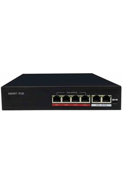 Poe-4002 4 Port 78watt 4-port Poe + 2 Uplınk Rj45 ürün görseli 1