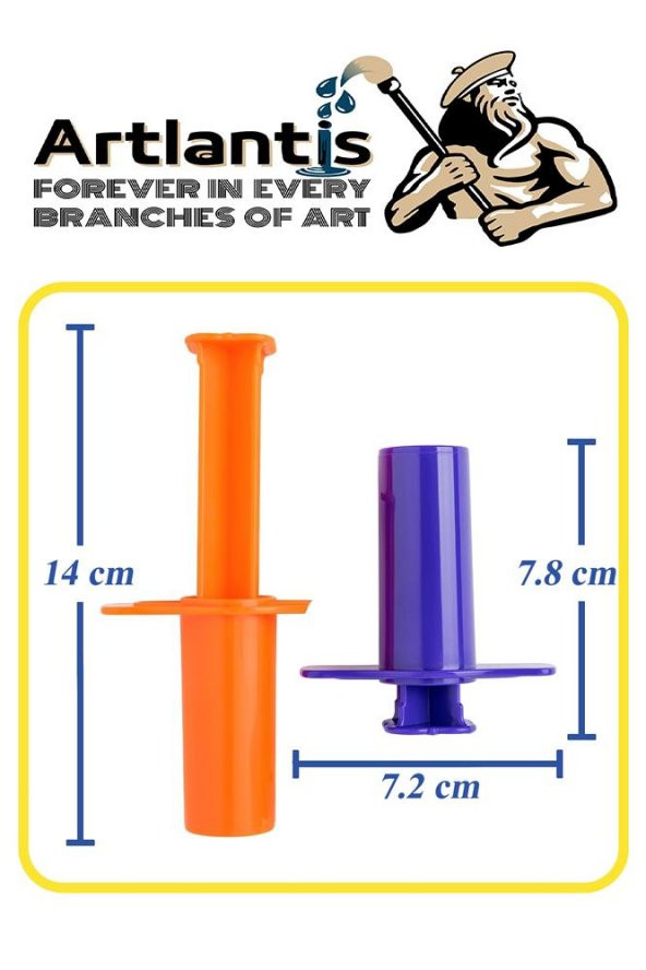 Oyun Hamuru Kalıbı Merdane Silindir Kesici ve Enjektör Seti 9 Parça 1 Paket Okul Kreş Ana Sınıfı Etkinlik Okul Öncesi - 4