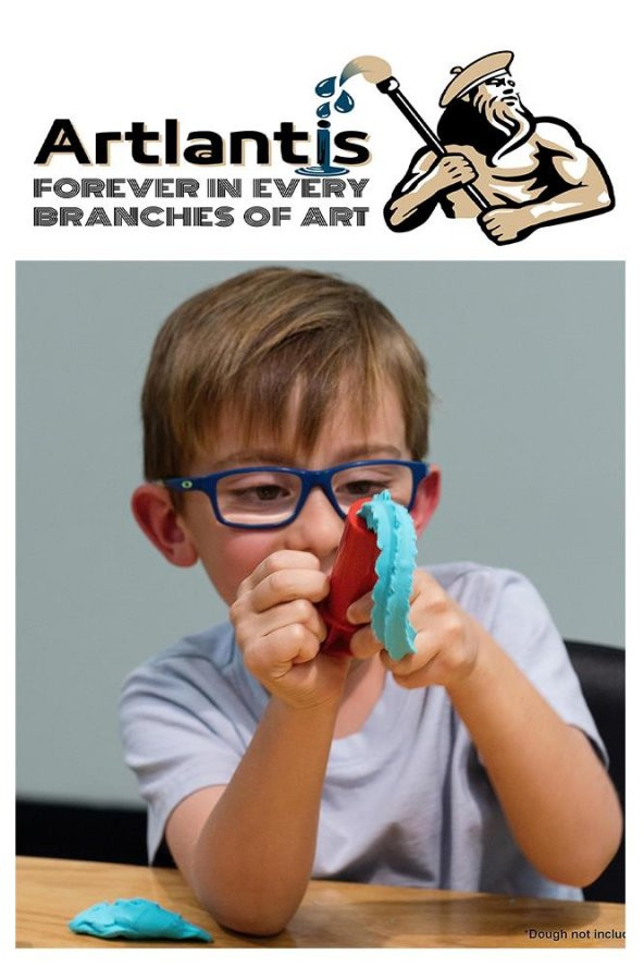 Oyun Hamuru Kalıbı Merdane Silindir Kesici ve Enjektör Seti 9 Parça 1 Paket Okul Kreş Ana Sınıfı Etkinlik Okul Öncesi - 9